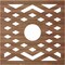Ekena Millwork Chevron Wood Fretwork Pierced Ceiling Medallion, Walnut, 28"OD x 7 1/4"ID x 1/4"T CMWP28X28X0250CHWA - alternate 4